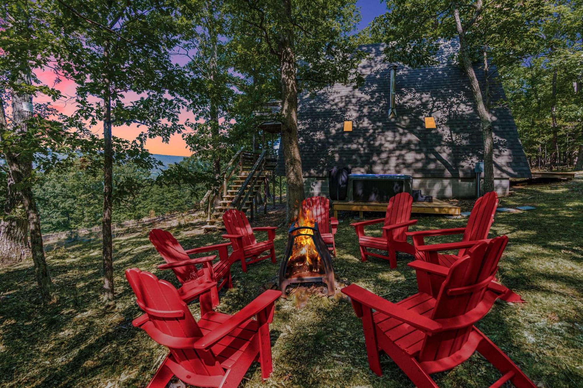 Вилла Great Views! A-Frame W Hot Tub, Grill & Fire Pit Morton Grove Экстерьер фото