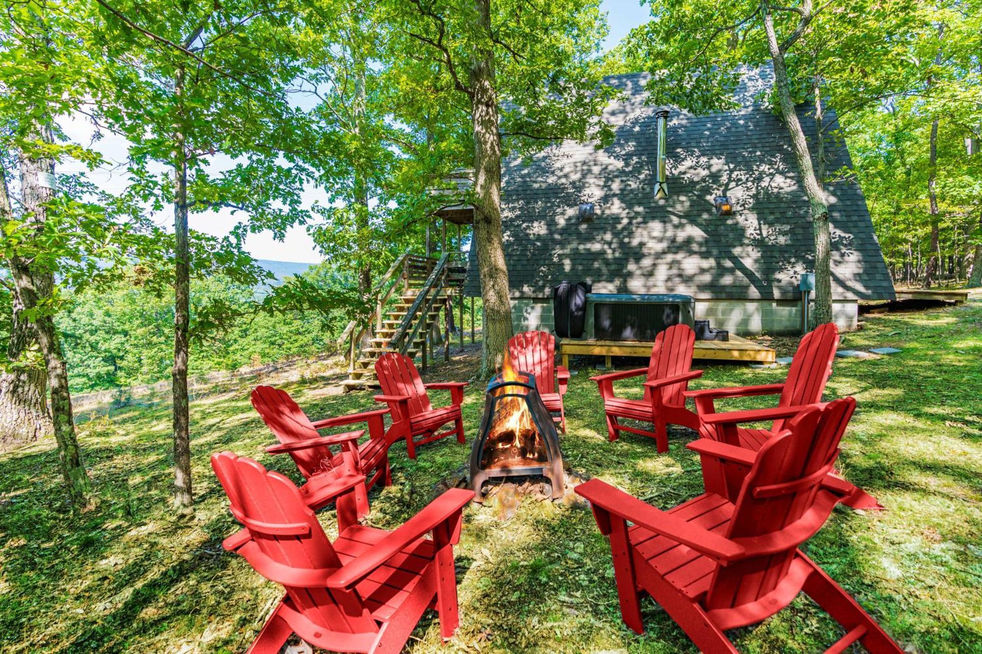 Вилла Great Views! A-Frame W Hot Tub, Grill & Fire Pit Morton Grove Экстерьер фото